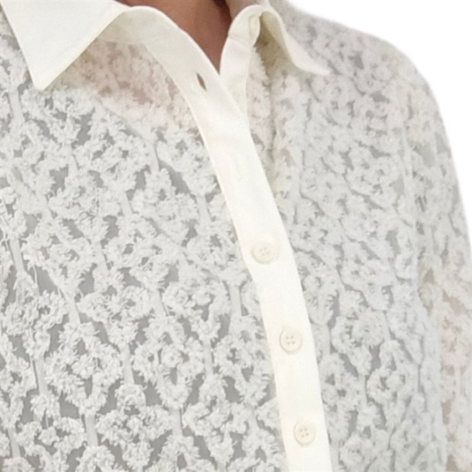 Mi Piace Blouse ausbrenner Off white